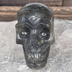 Labradorite Skull Carving Crystal 2in 1 A